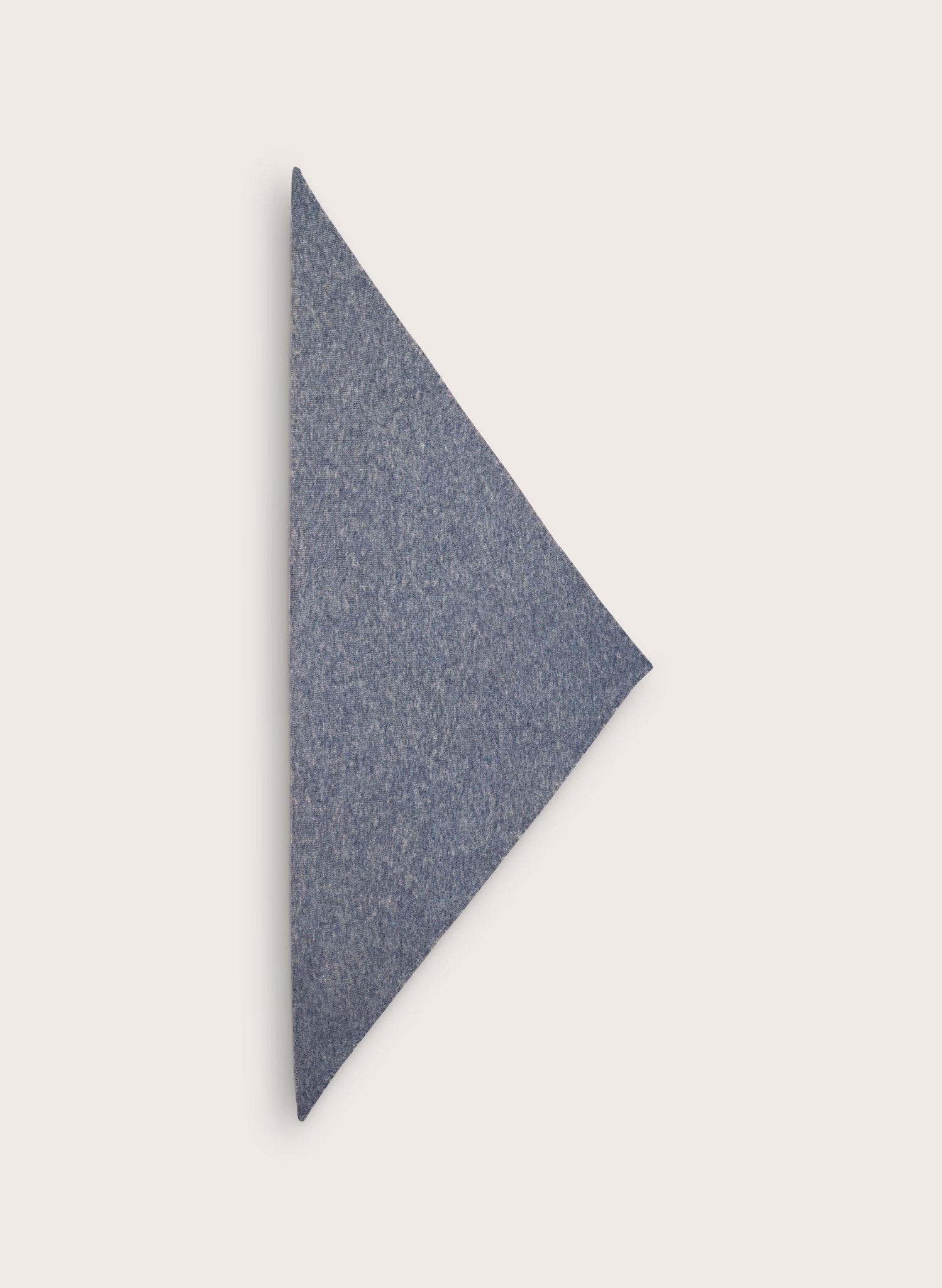Niamh Wool Blend Triangle Scarf - Grey Marl Baukjen