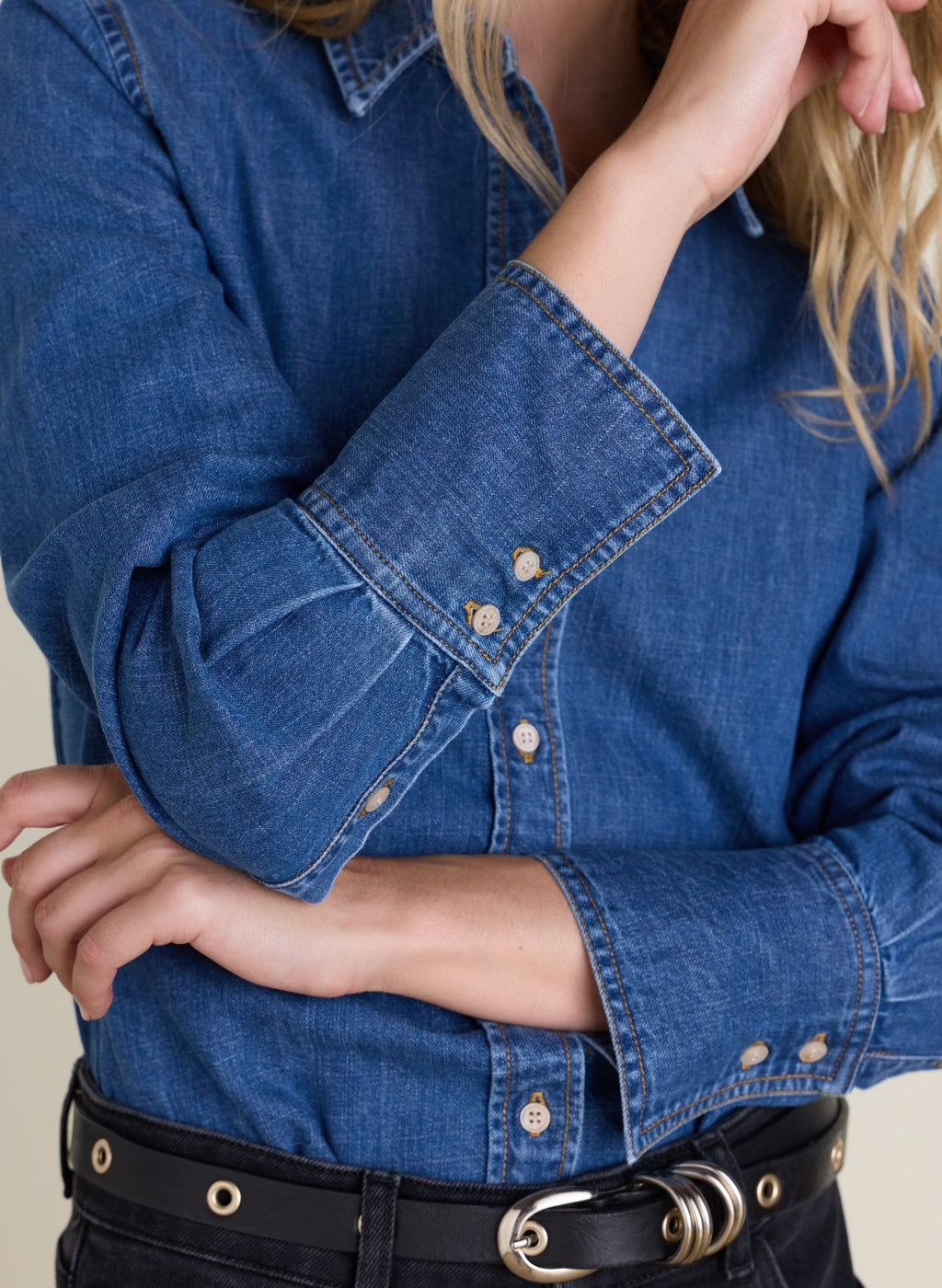 Niki Chambray Shirt - Indigo Baukjen