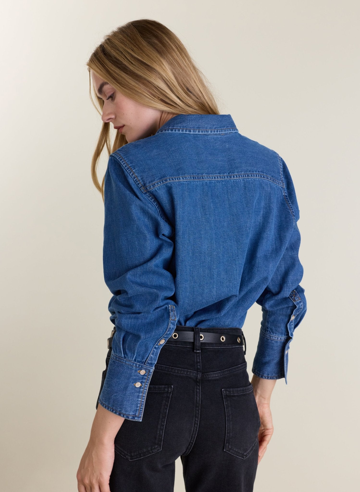 Niki Chambray Shirt - Indigo Baukjen