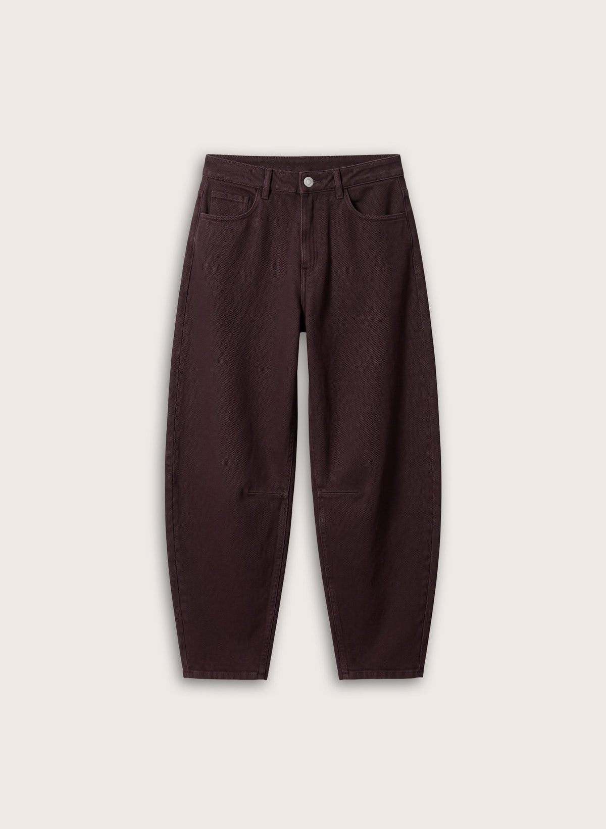 Nixi Barrel Leg Jeans - Dark Chocolate Baukjen