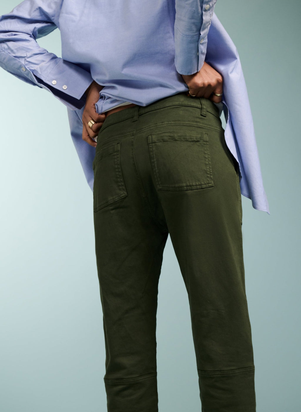Oralie Organic Cotton Cargo Pant - Deep Khaki Baukjen