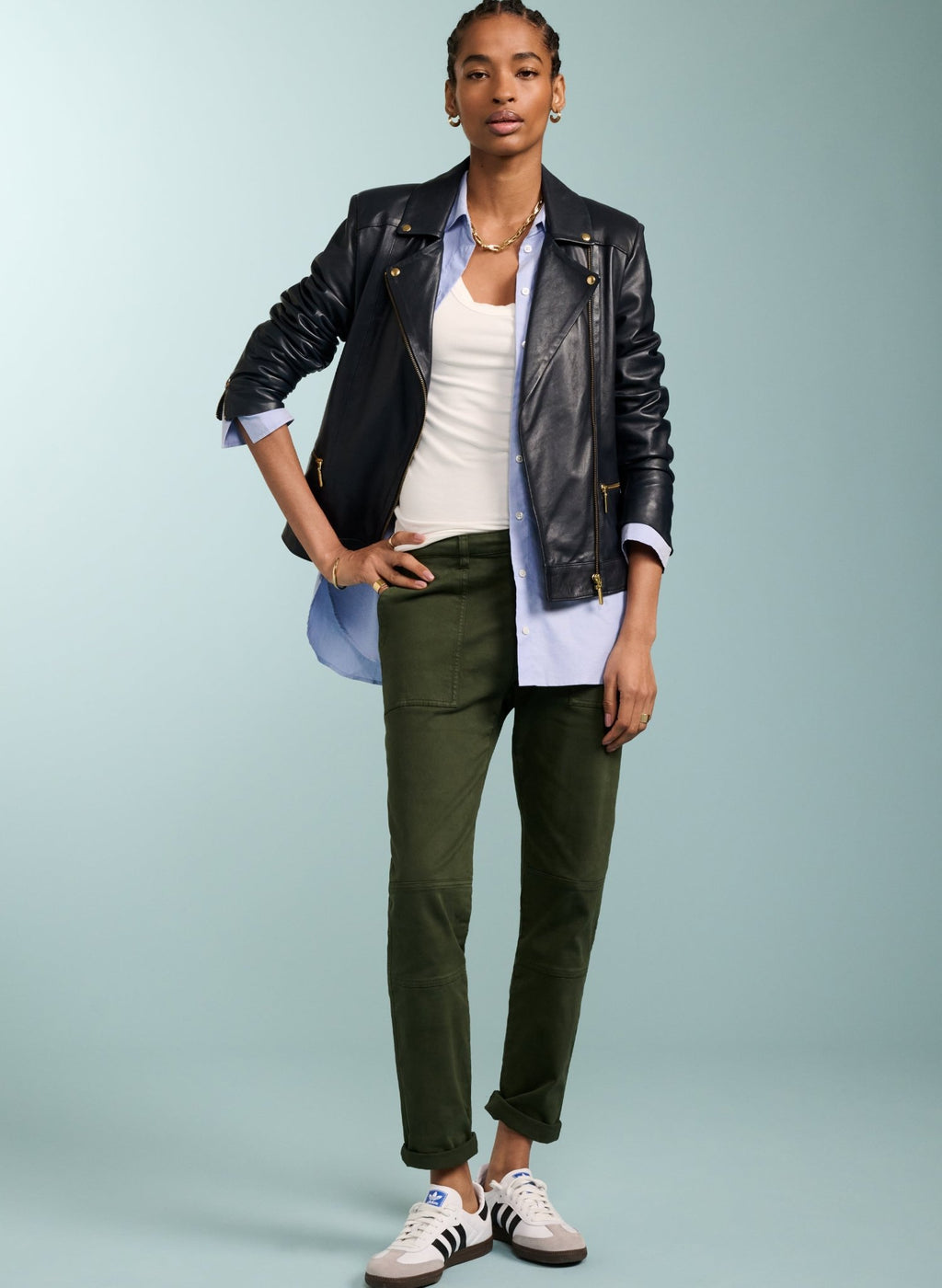 Oralie Organic Cotton Cargo Pant - Deep Khaki Baukjen