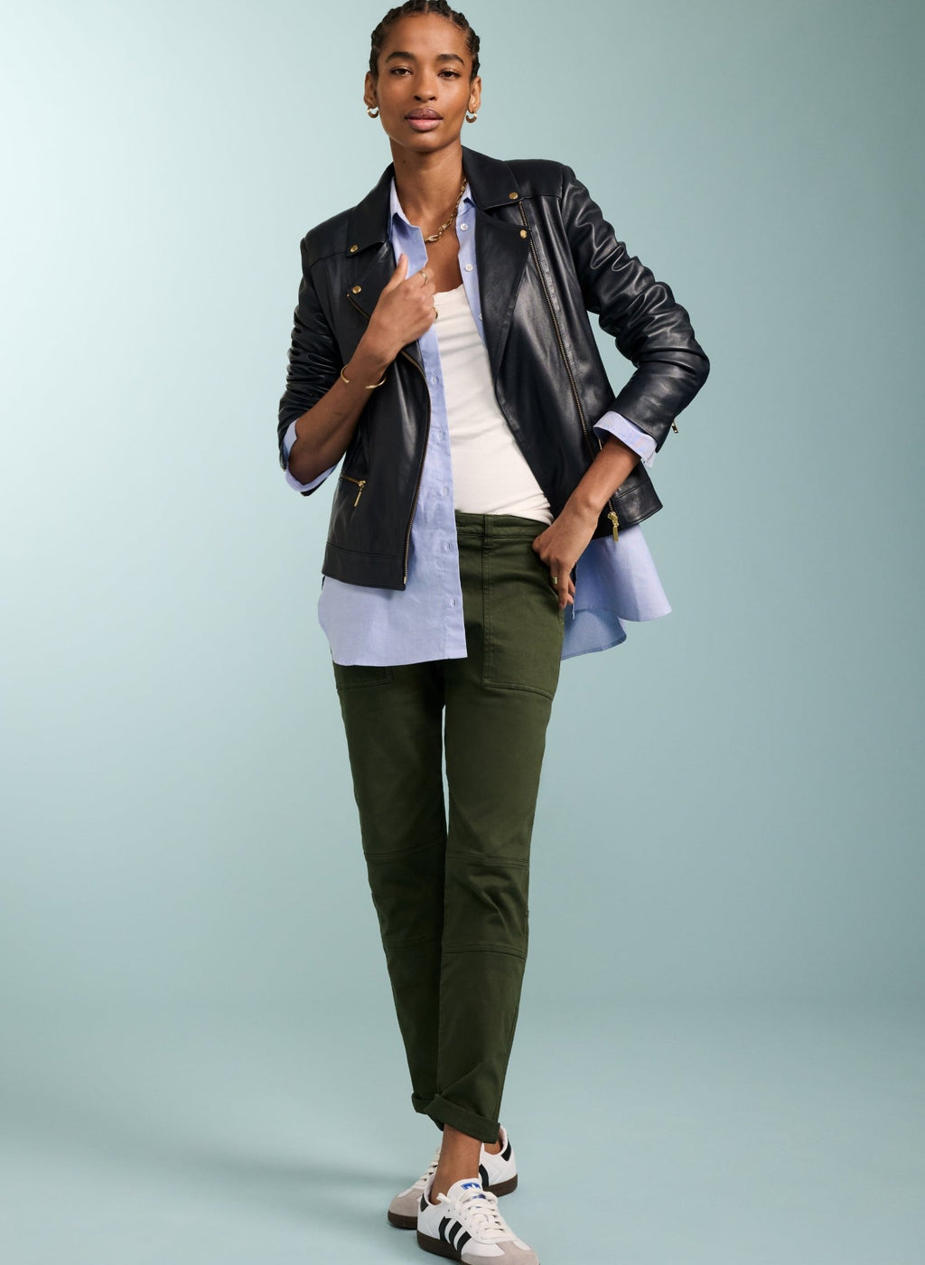 Oralie Organic Cotton Cargo Pant - Deep Khaki Baukjen