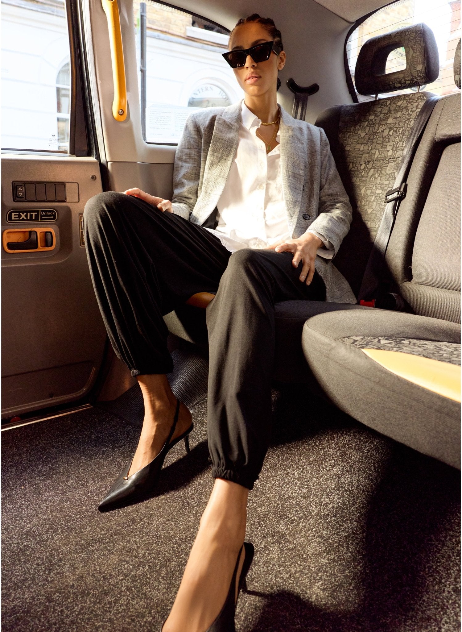 Otis Jersey Balloon Trousers - Caviar Black Baukjen