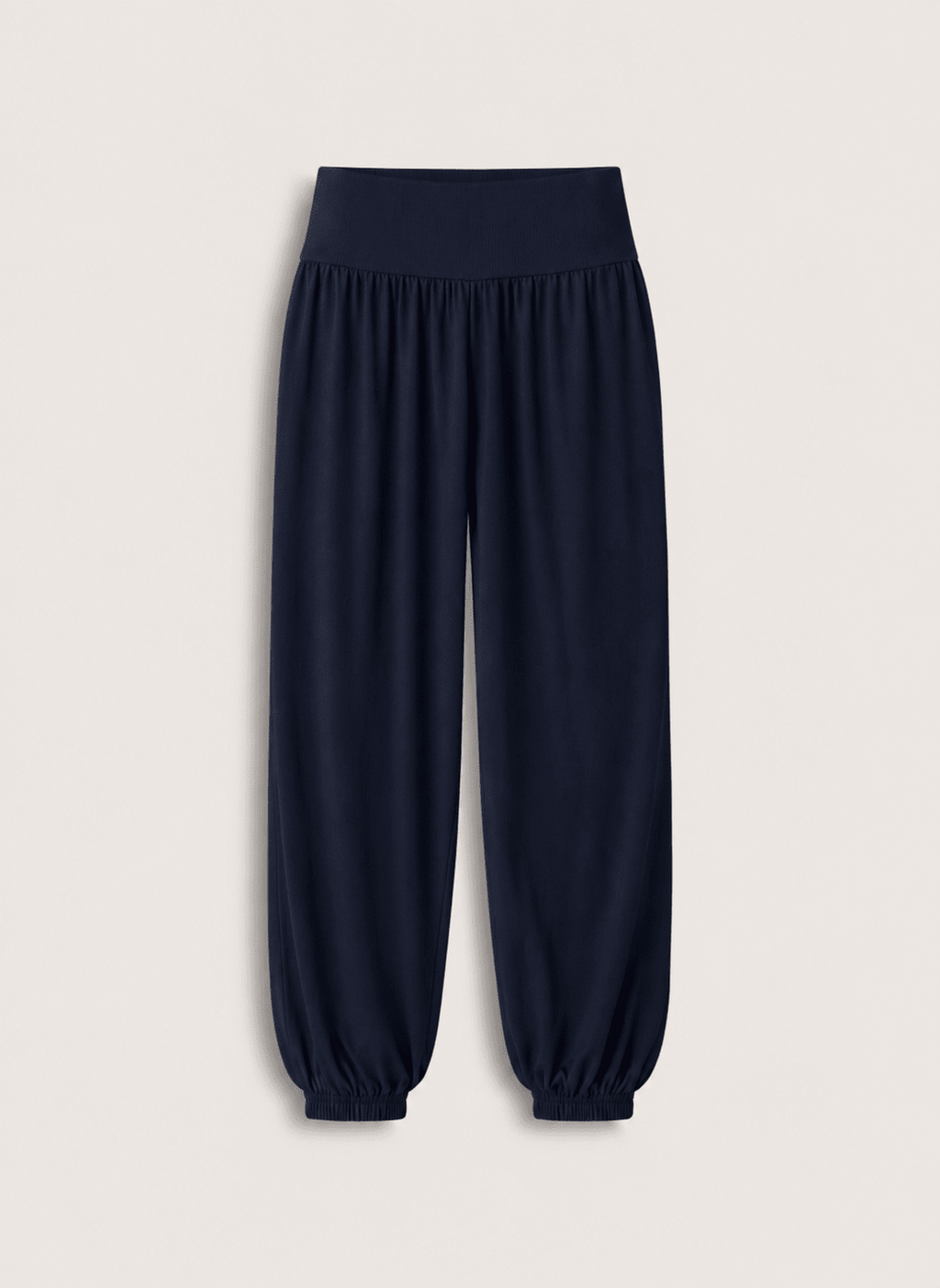 Otis Jersey Balloon Trousers - Navy Baukjen