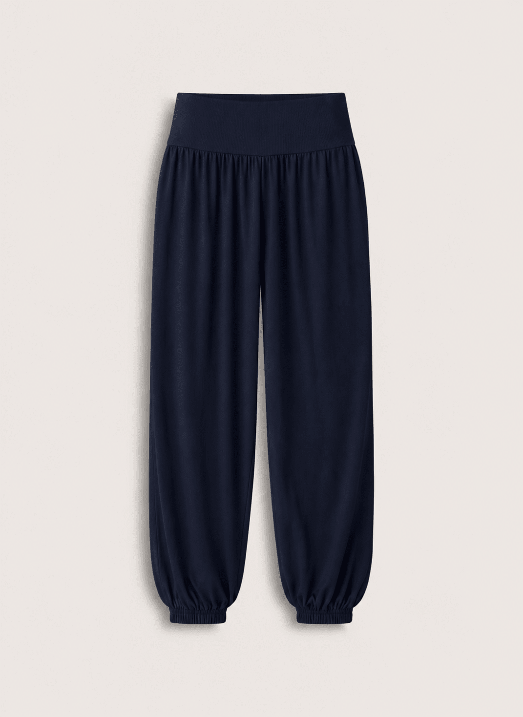 Otis Jersey Balloon Trousers - Navy Baukjen