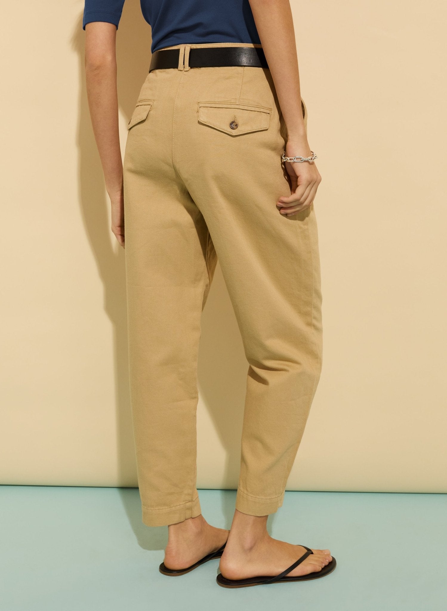 Paola Organic Chino - Sand Baukjen