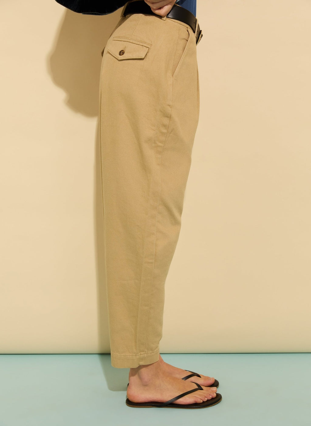 Paola Organic Chino - Sand Baukjen