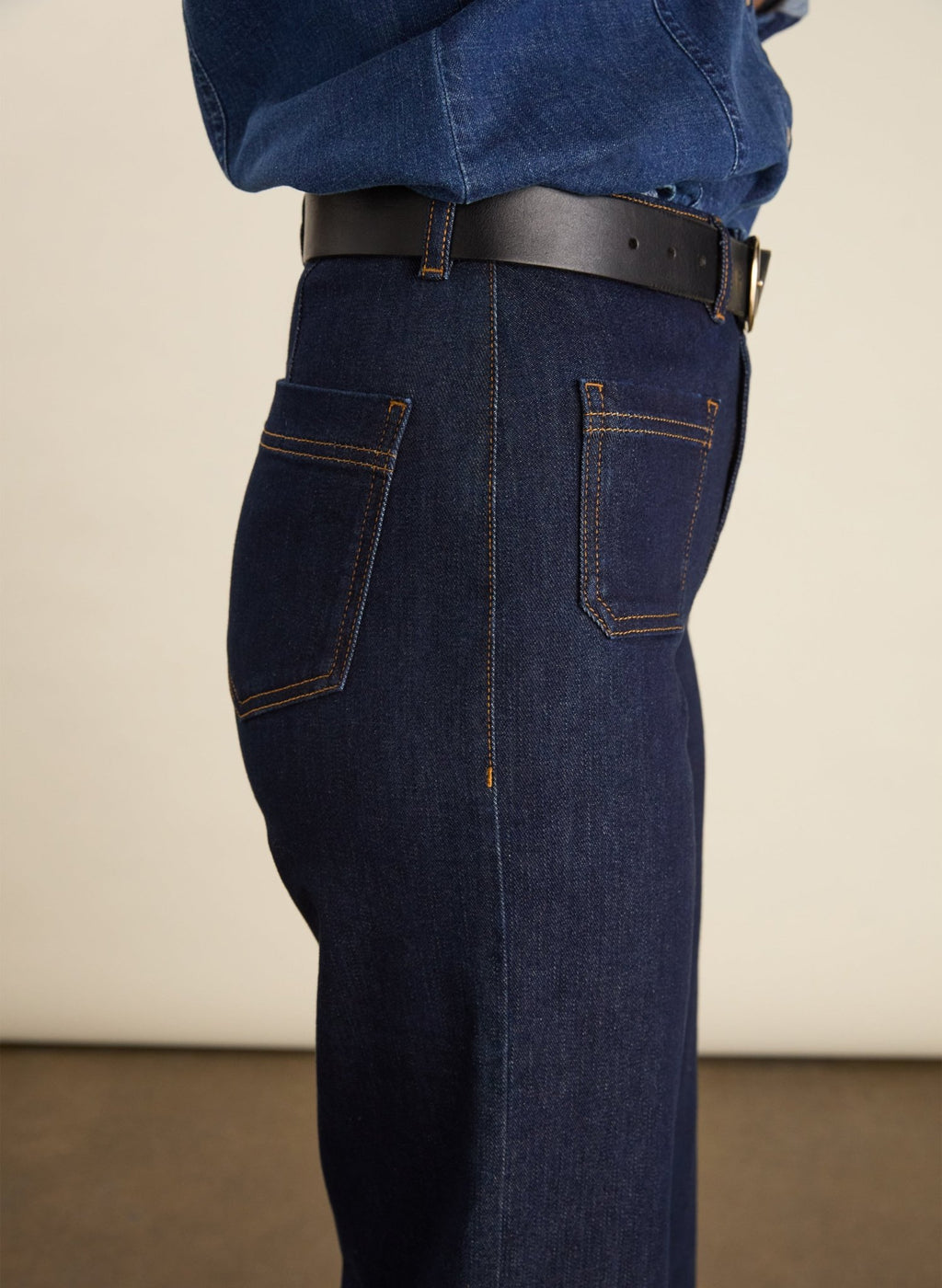 Petite Robyn Organic Cotton Stretch Jeans - Dark Denim Baukjen