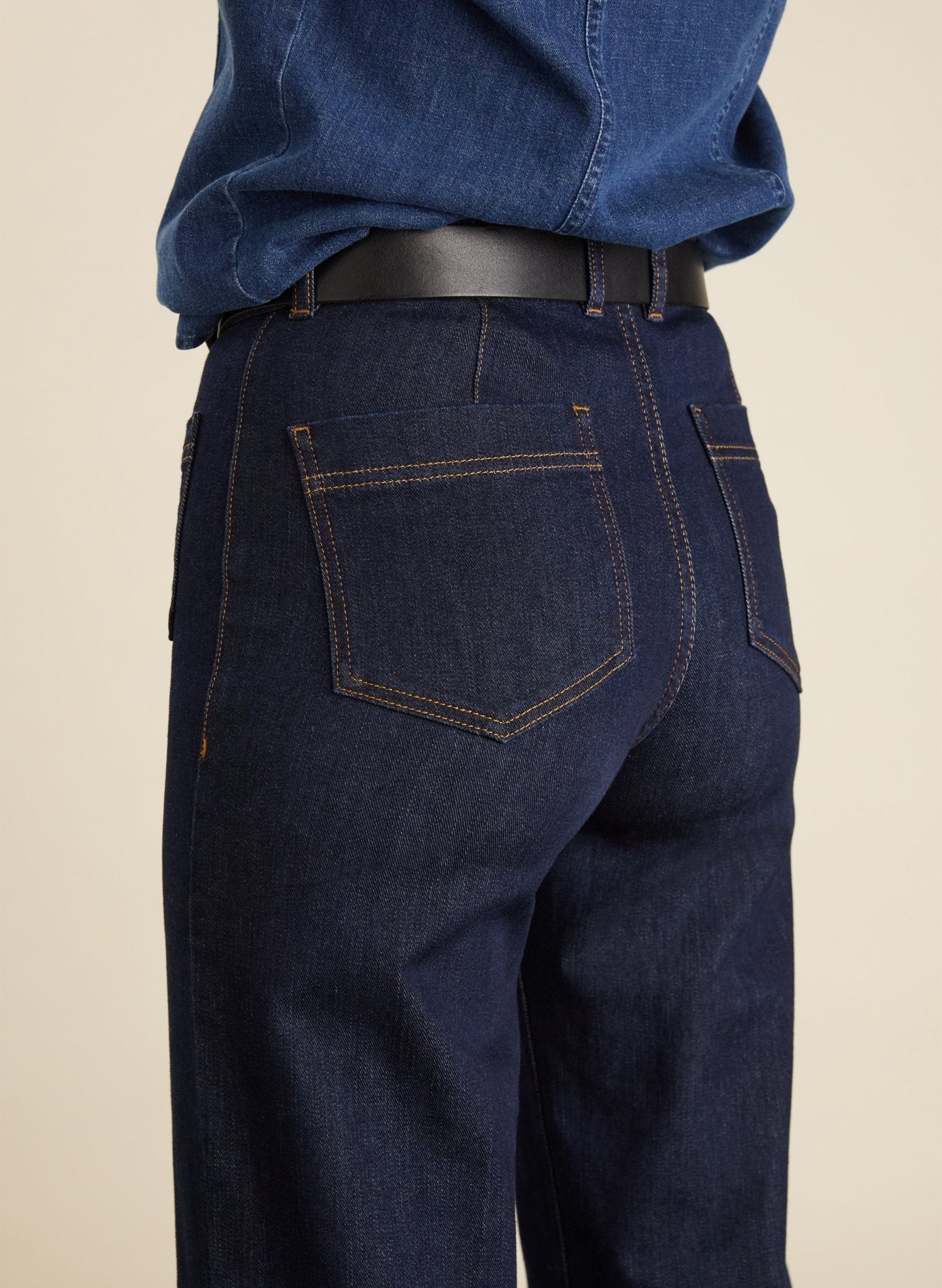 Petite Robyn Organic Cotton Stretch Jeans - Dark Denim Baukjen