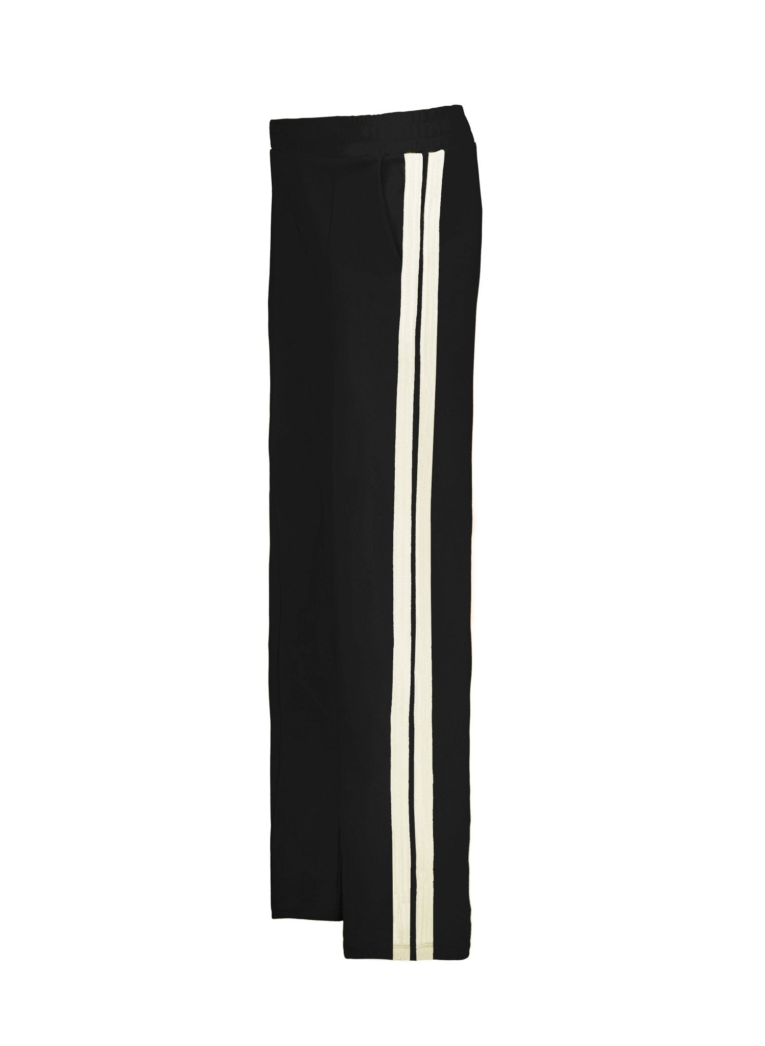 Petite Tippi 2.0 Side Stripe Trousers - Black & Cream Baukjen
