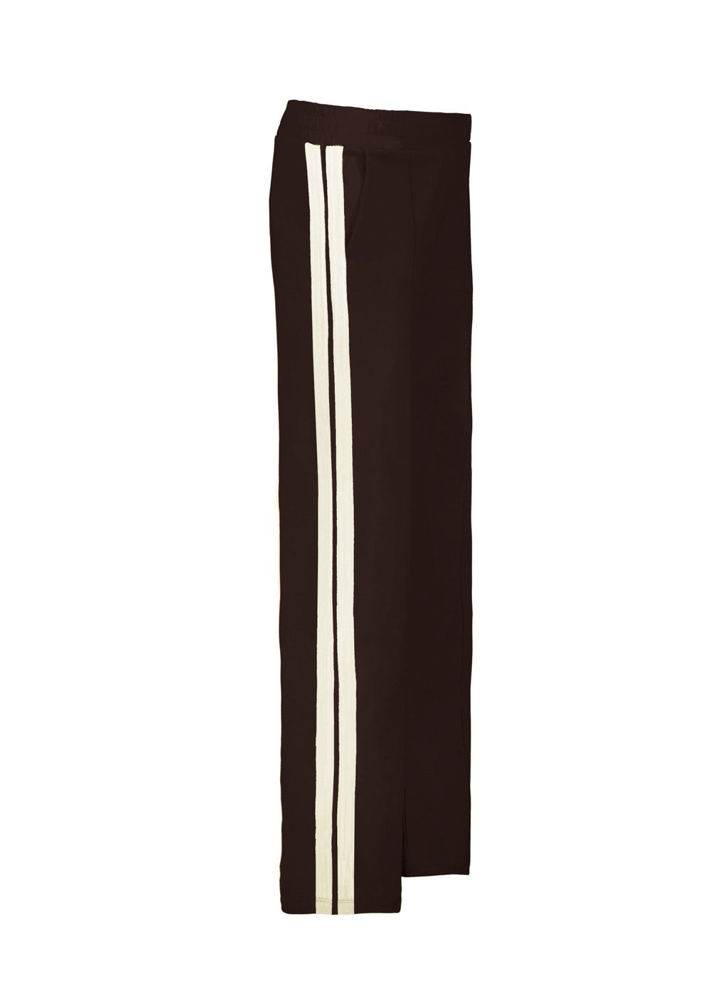 Petite Tippi 2.0 Side Stripe Trousers - Dark Chocolate & Cream Stripe Baukjen