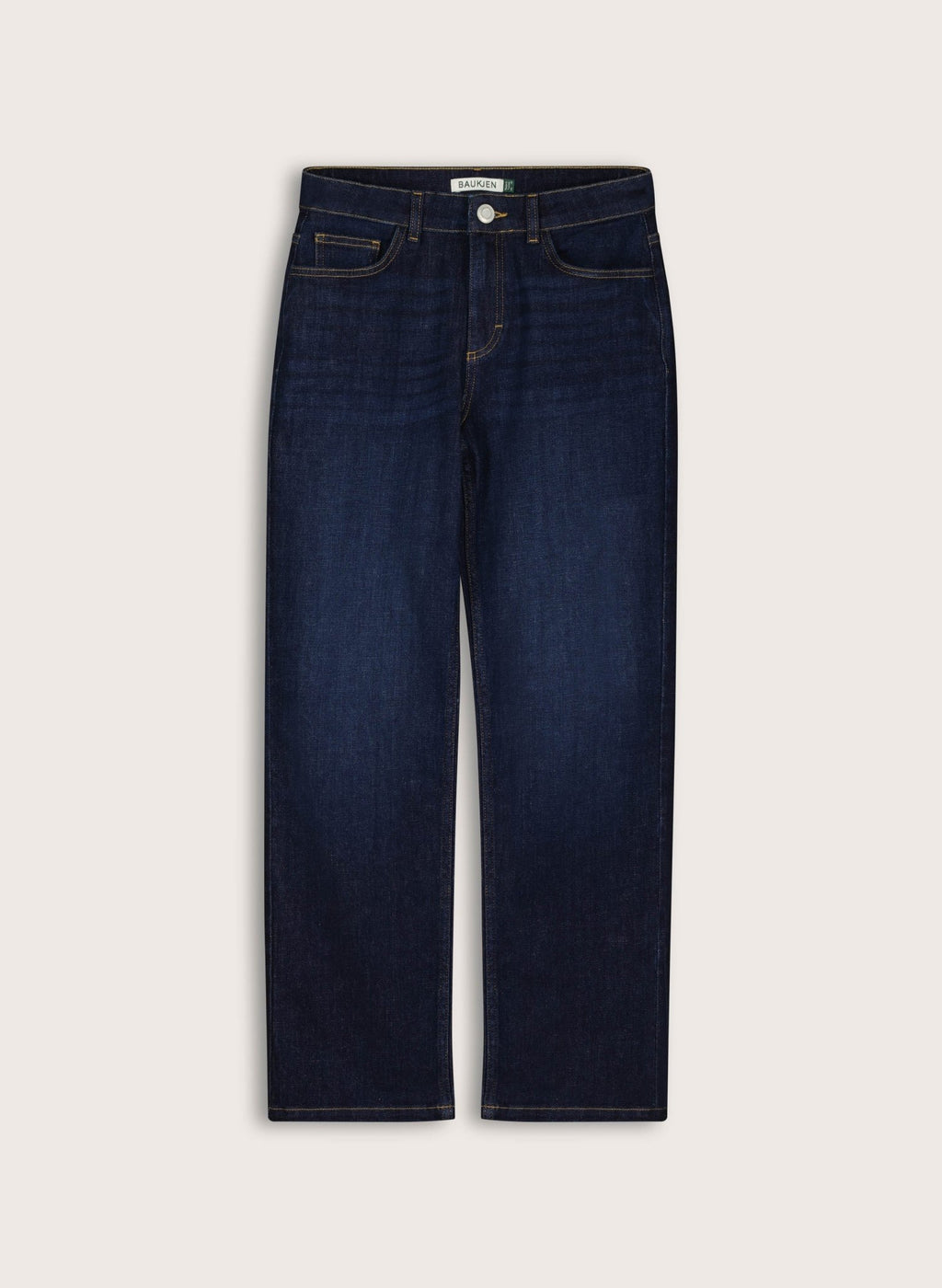 Petite Zenna Organic Cotton Stretch Straight Leg Jeans - Dark Indigo Baukjen