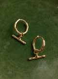 Pippa T Bar Small Hoop Earrings - One Size Baukjen