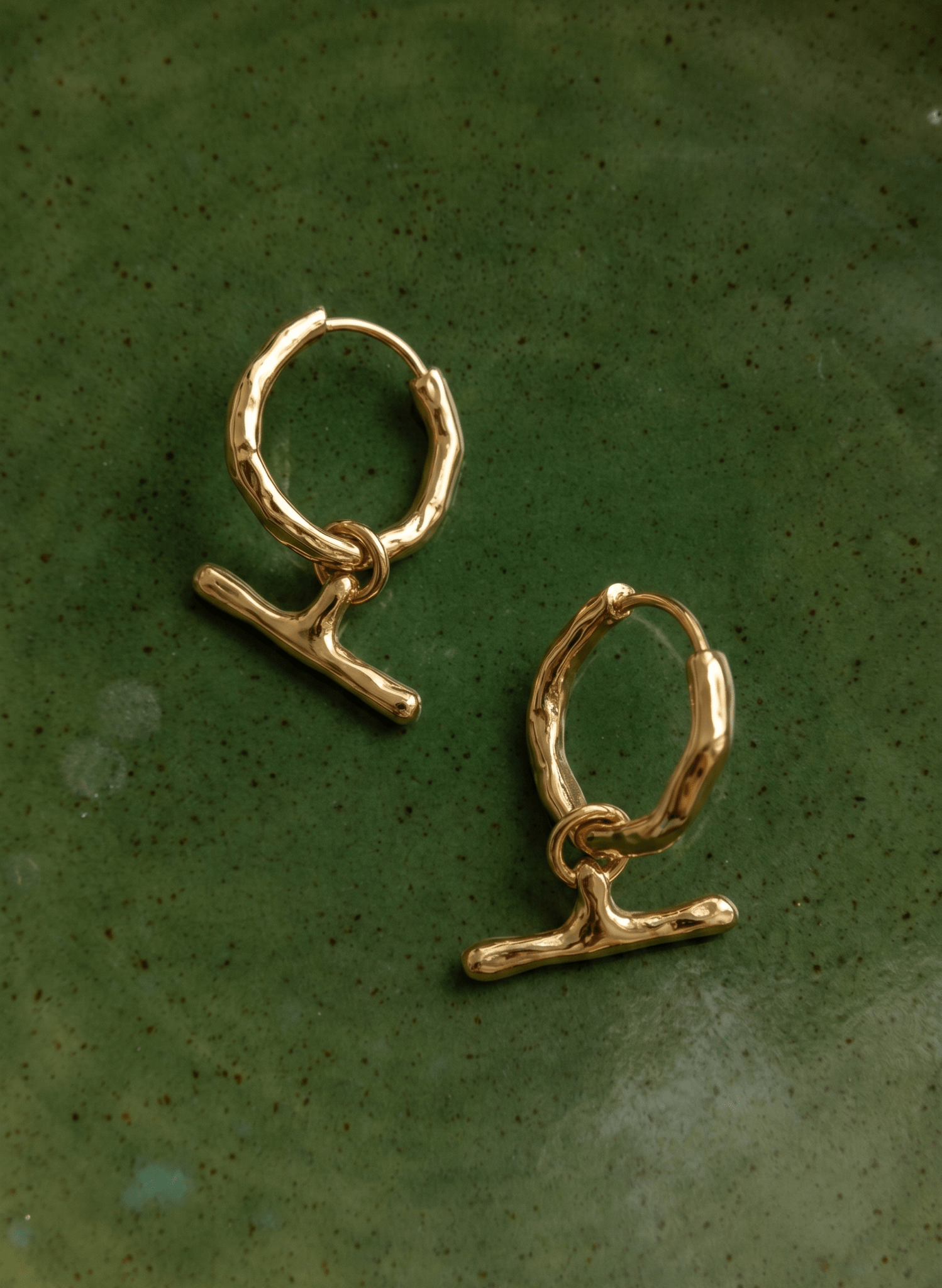 Pippa T Bar Small Hoop Earrings - One Size Baukjen