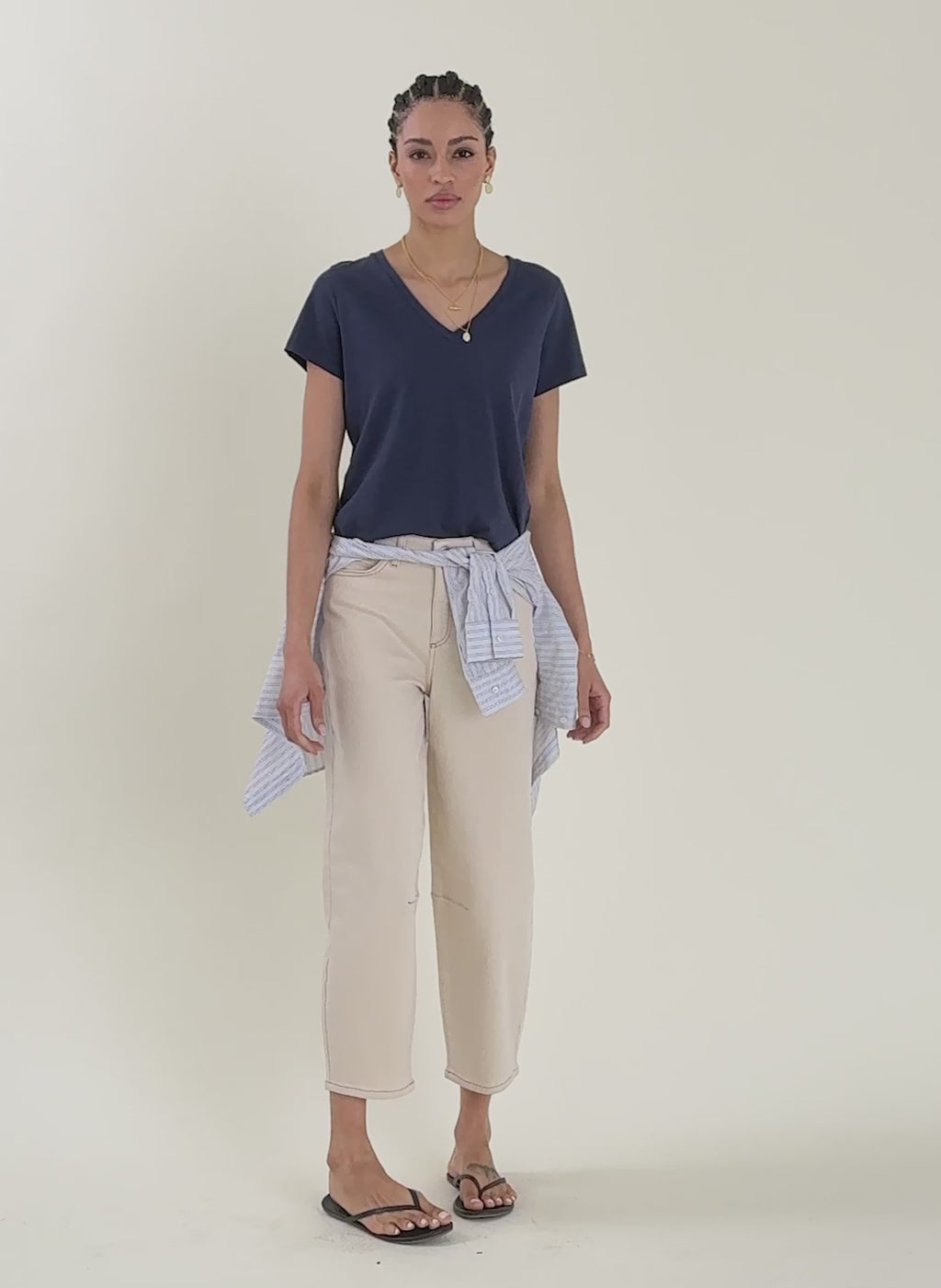Hanorah Organic V-Neck Tee