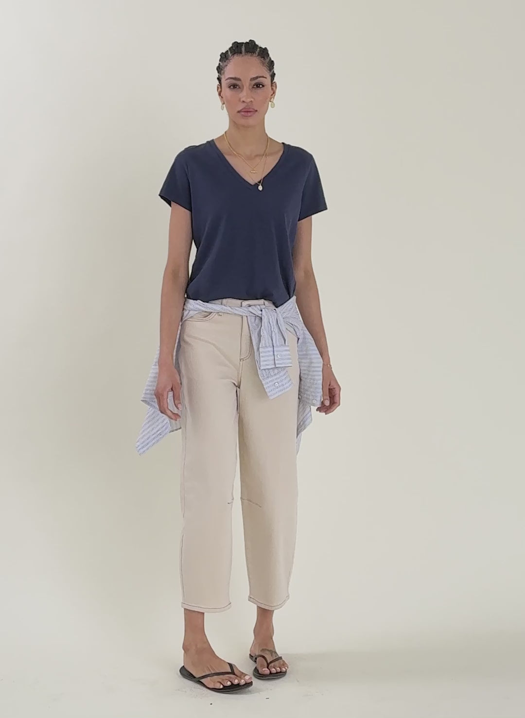 Hanorah Organic V-Neck Tee