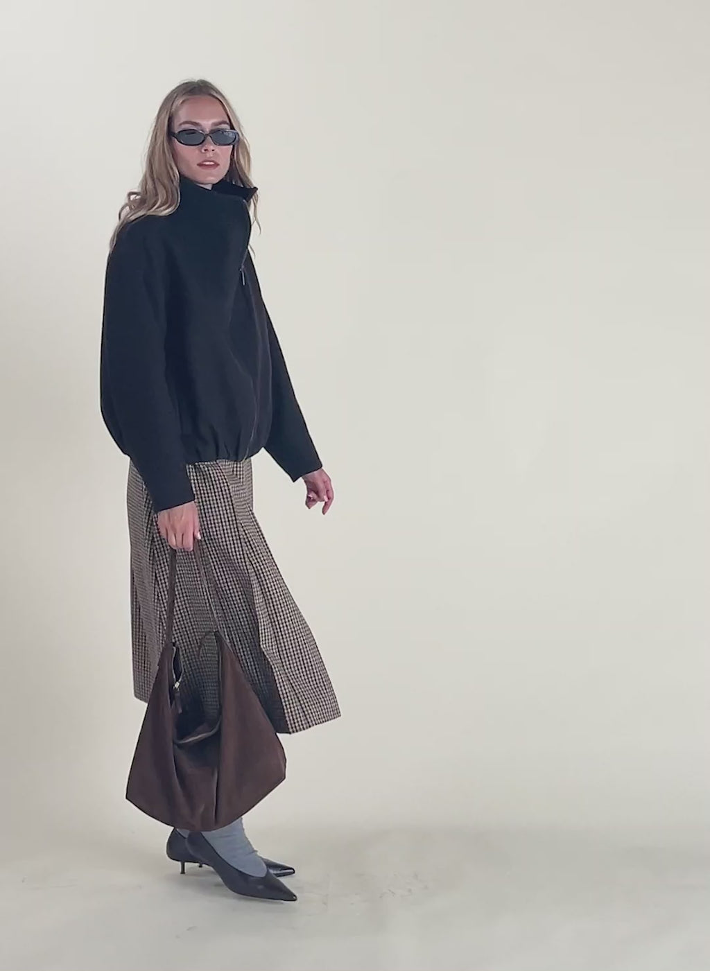 Vicky Pleated Wrap Skirt