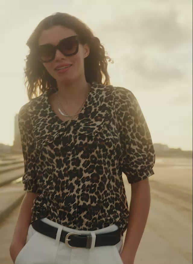 Courtney Organic Cotton Collar Blouse