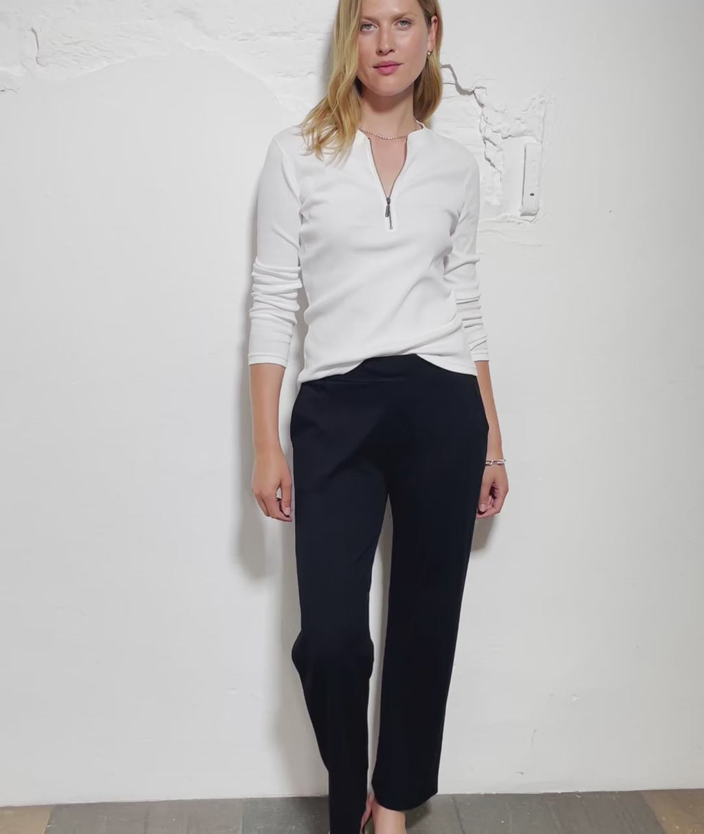 Baukjen Essentials Organic Long Sleeve Zip Top