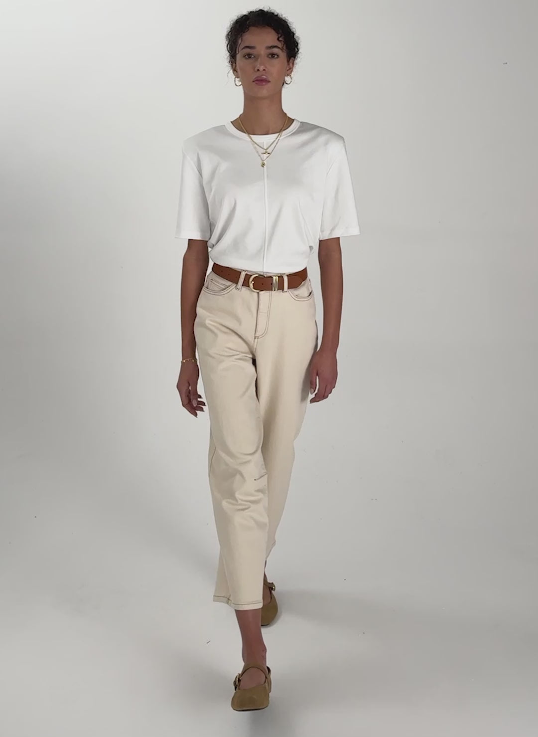 Nixi Organic Cotton Stretch Denim Barrel Jeans