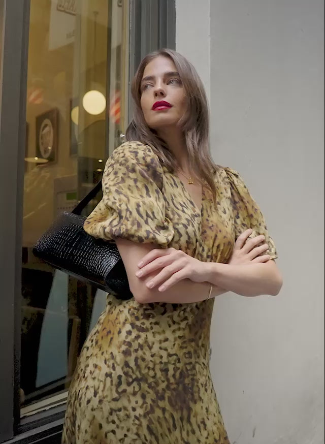Kiara Printed Midi Dress
