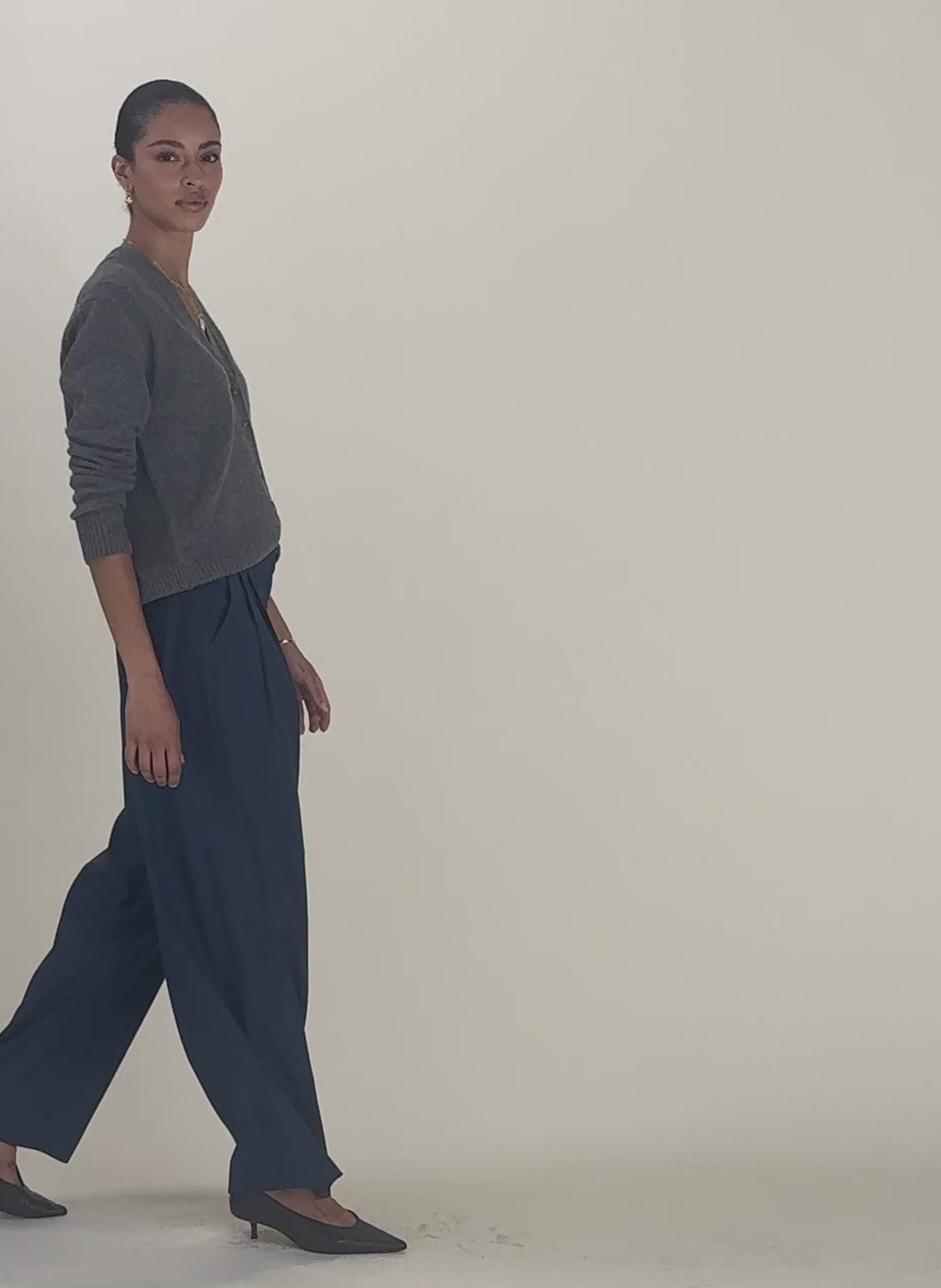 Mika Cool Wool Wide Leg Trousers