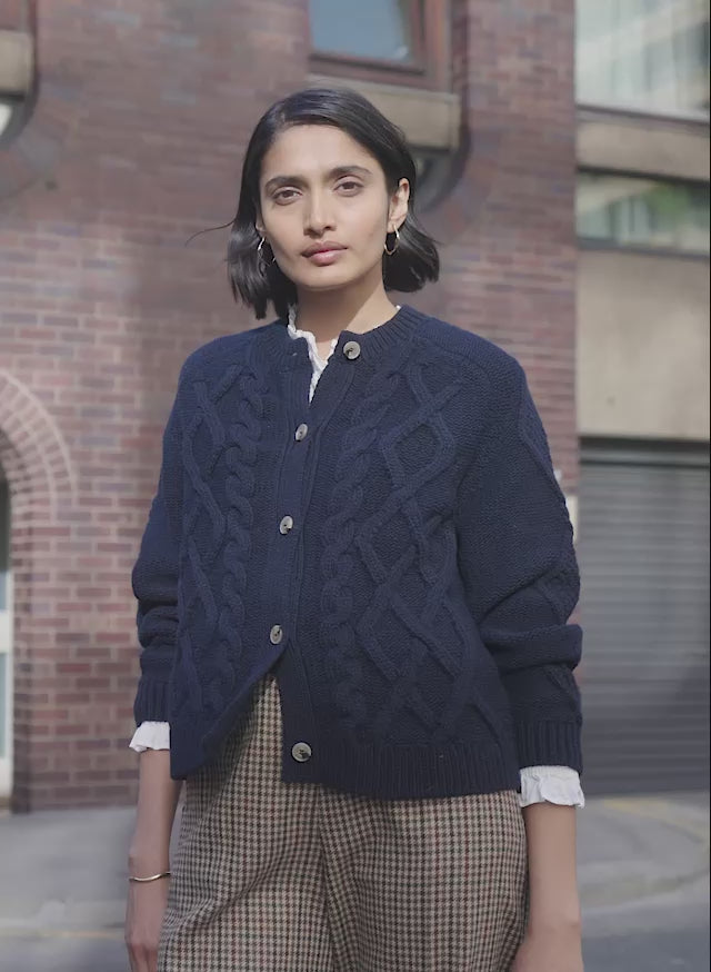 Edie Cable Knit Cardigan