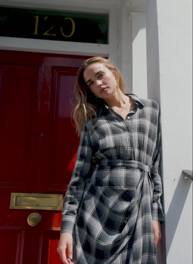 Tami Check Shirt Dress