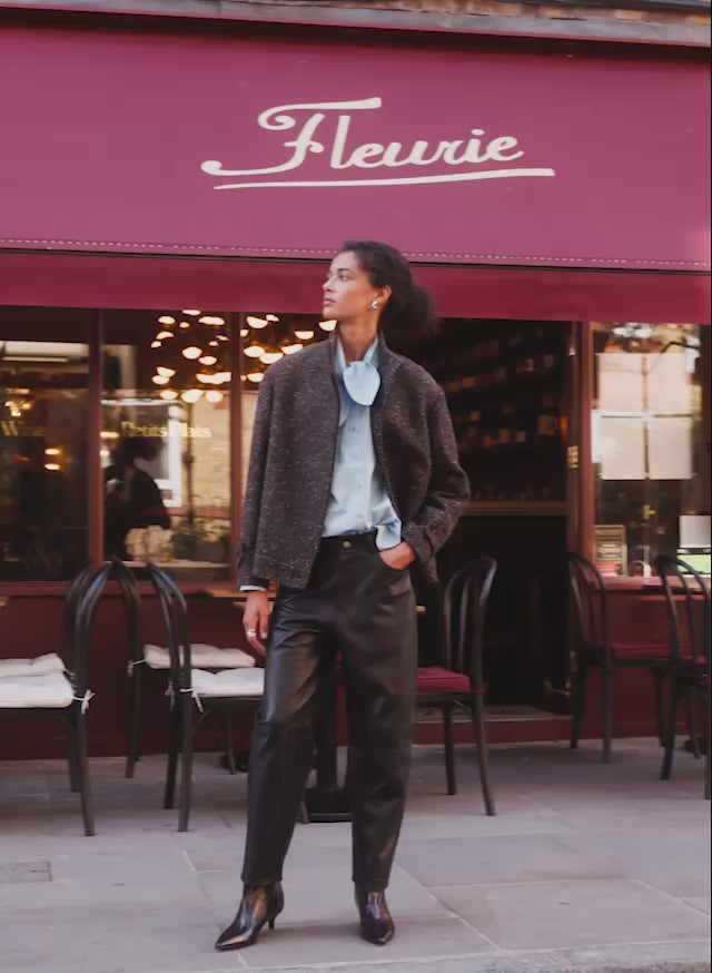 Janine Wool Blend Short Coat