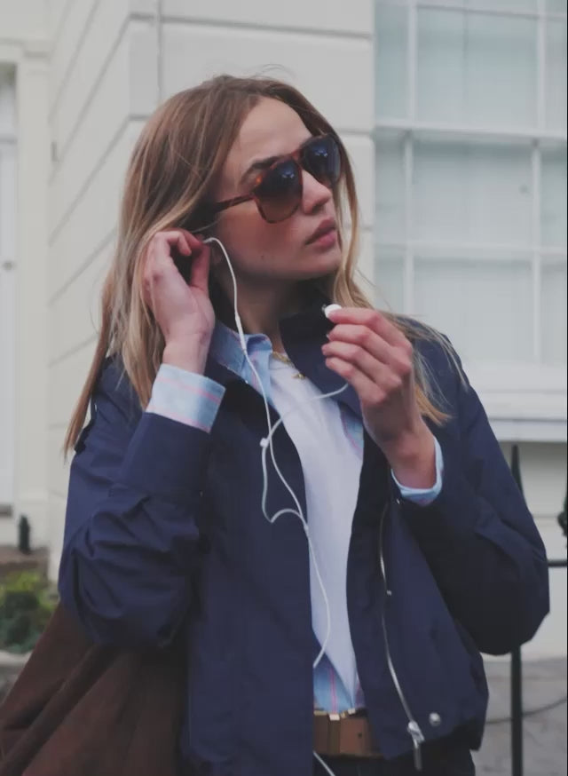 Roxi Funnel Neck Bomber Jacket