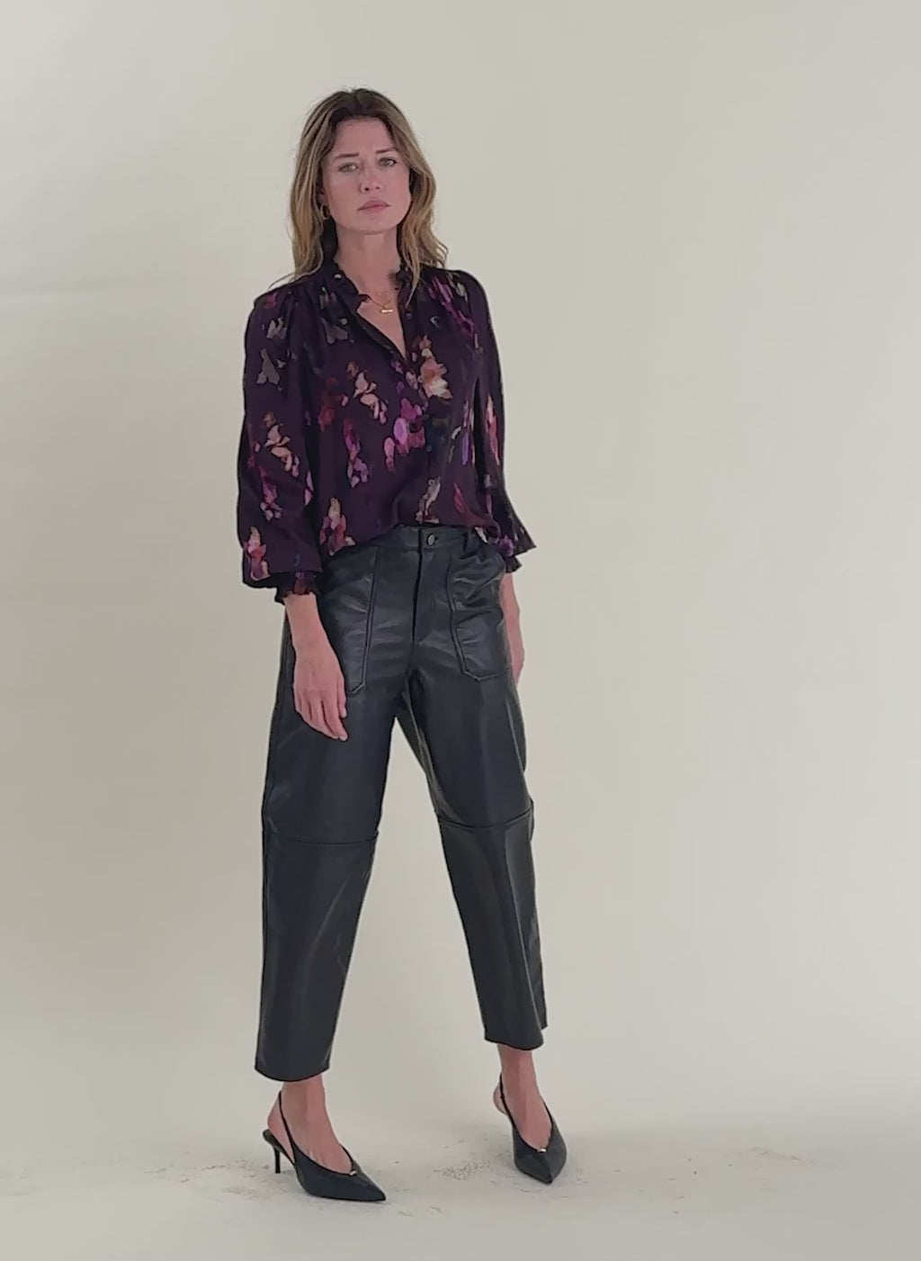 Sabrina Printed Blouse