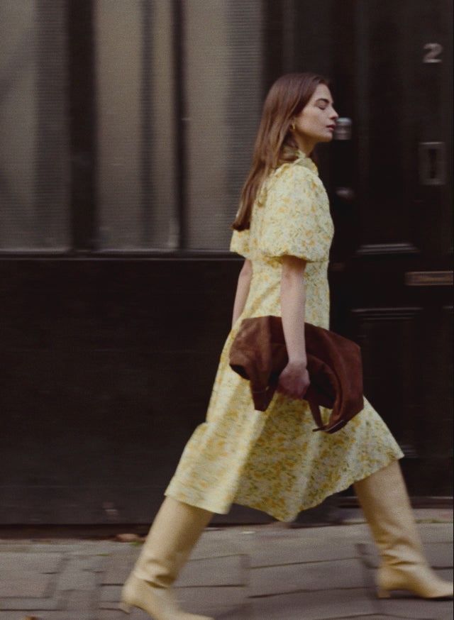 Eva Printed Midi Dress