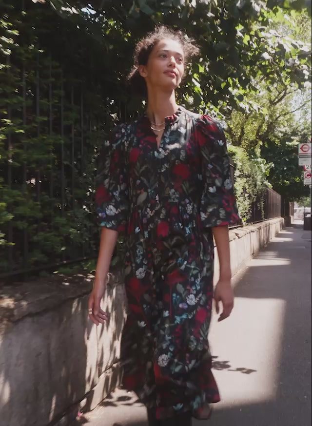 Grace Printed Midi Dress