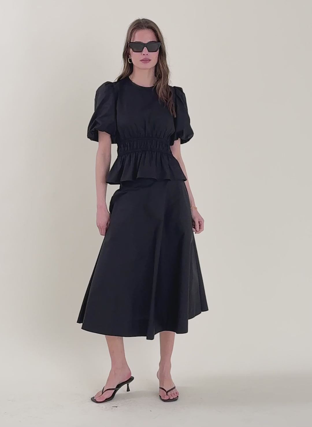 Loretta Organic Cotton Midi Skirt