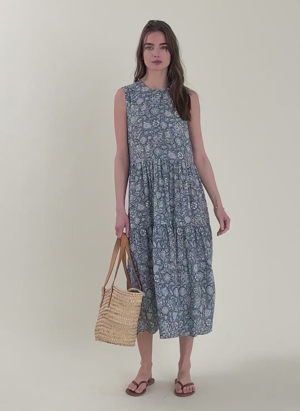 Annmarie Sleeveless Printed Dress