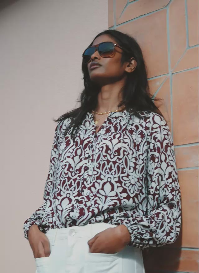Claudia Printed Blouse