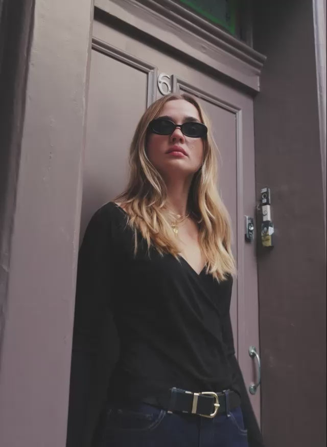 Lina Fixed Wrap Top
