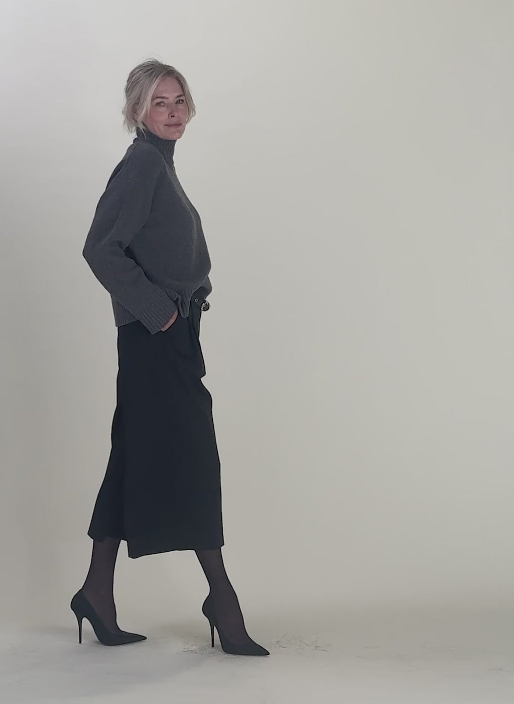 Bella Cashmere Turtleneck Jumper