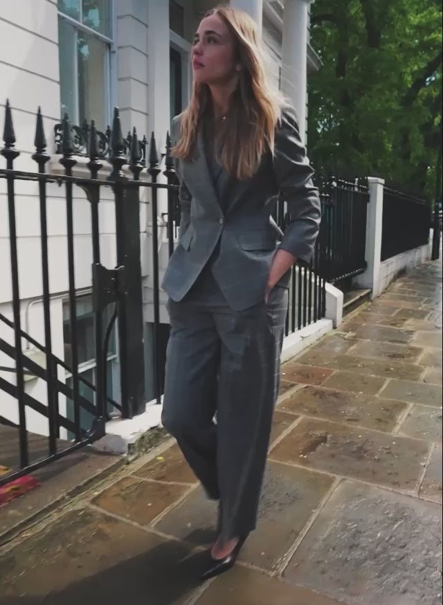 Sian Wide Leg Wool Trousers