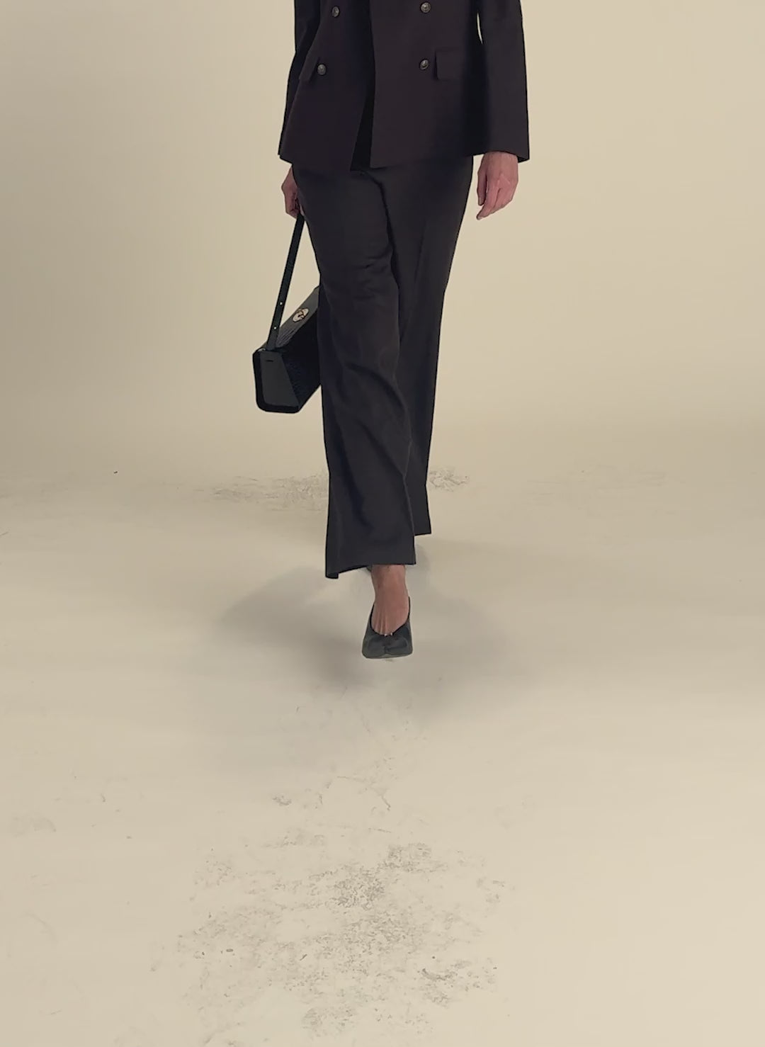 Easton Wool Blend Wide Leg Trousers