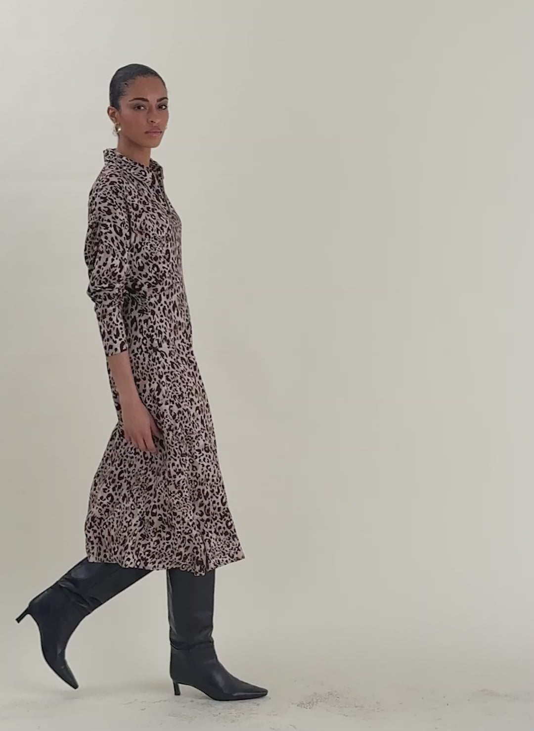 Leanne Printed Midi Dress