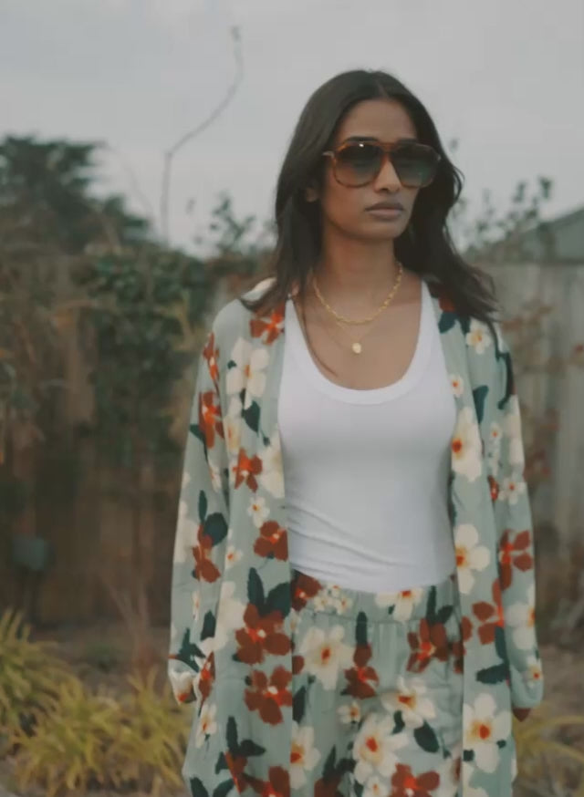 Onassia Printed Robe