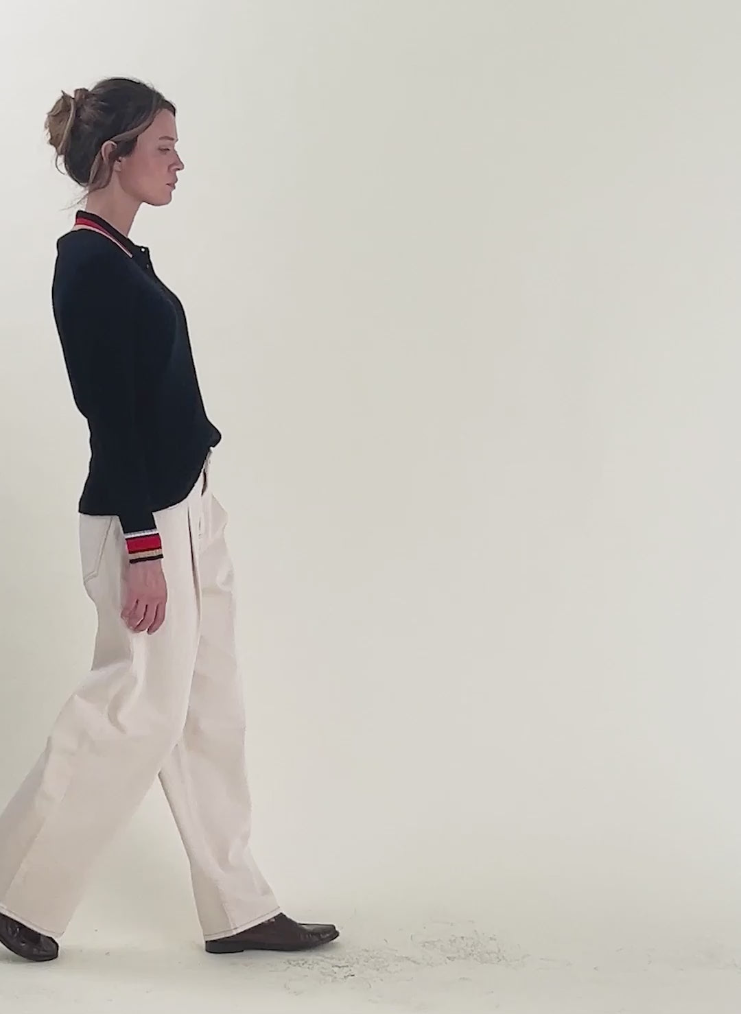 Nora Merino Wool Polo Top
