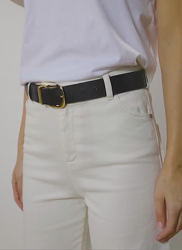 Baukjen Reversible Gold Buckle Belt