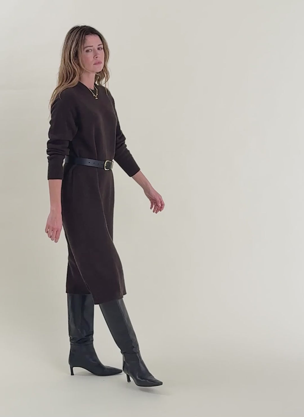 Alison Wool Blend Knitted Dress