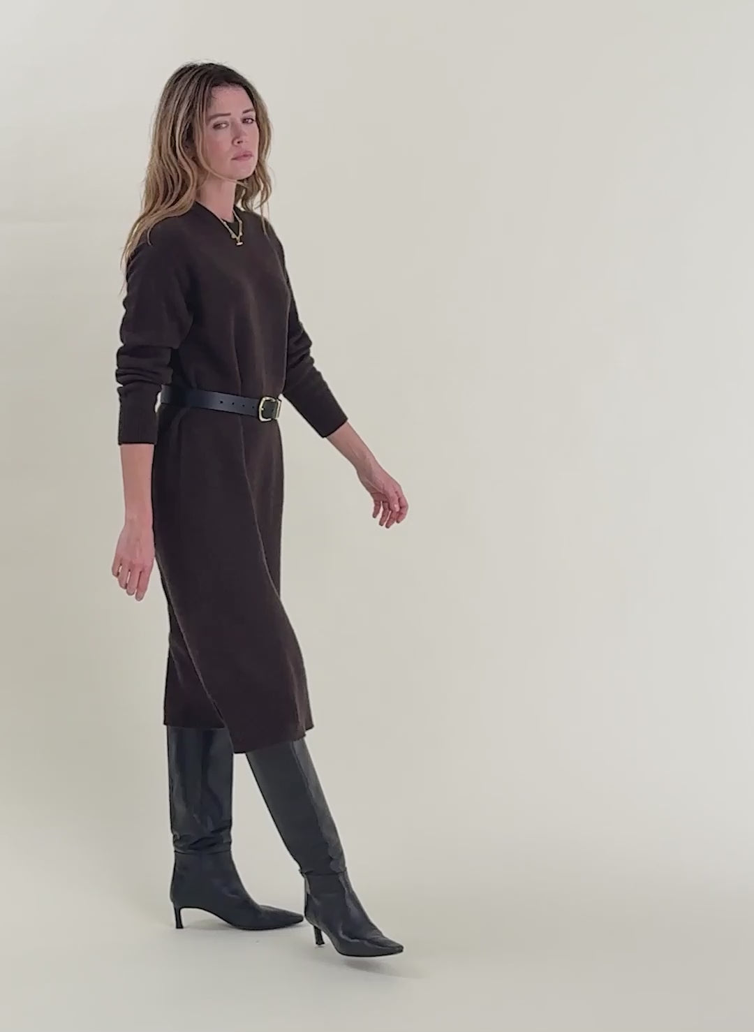 Alison Wool Blend Knitted Dress