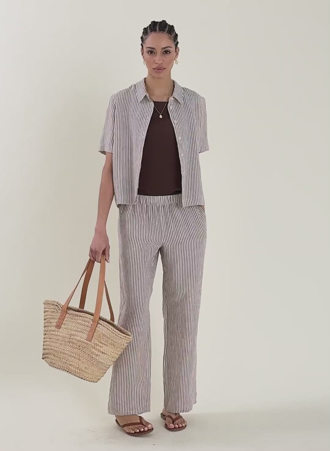 Petite Doretta Linen Trousers