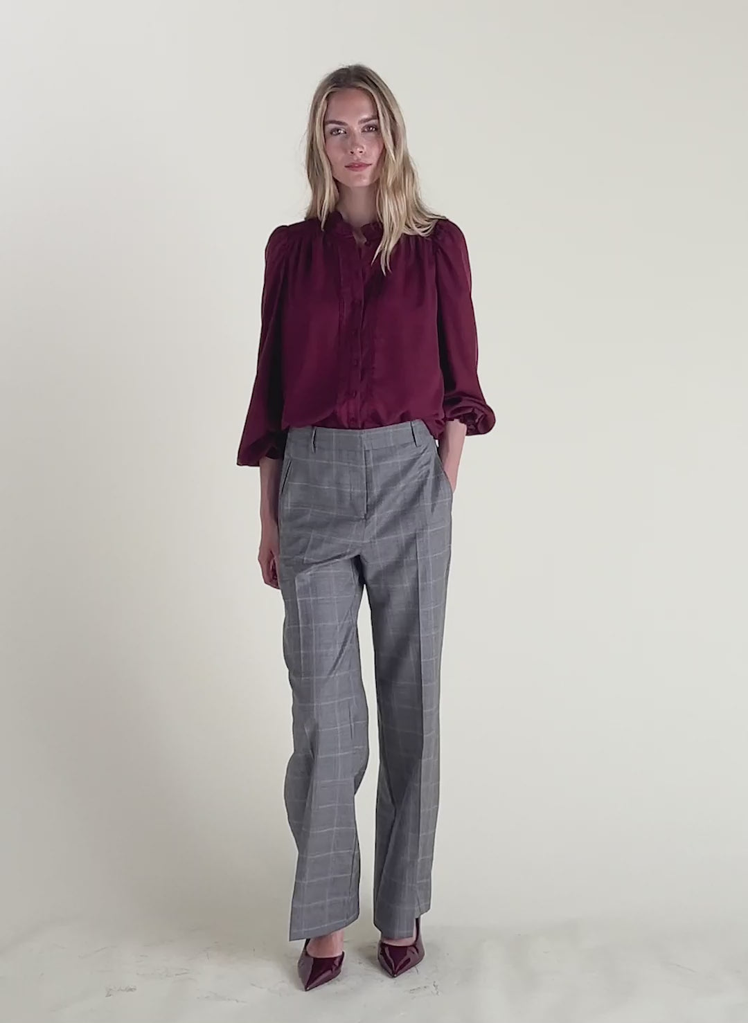 Zoe Frill Neck Blouse
