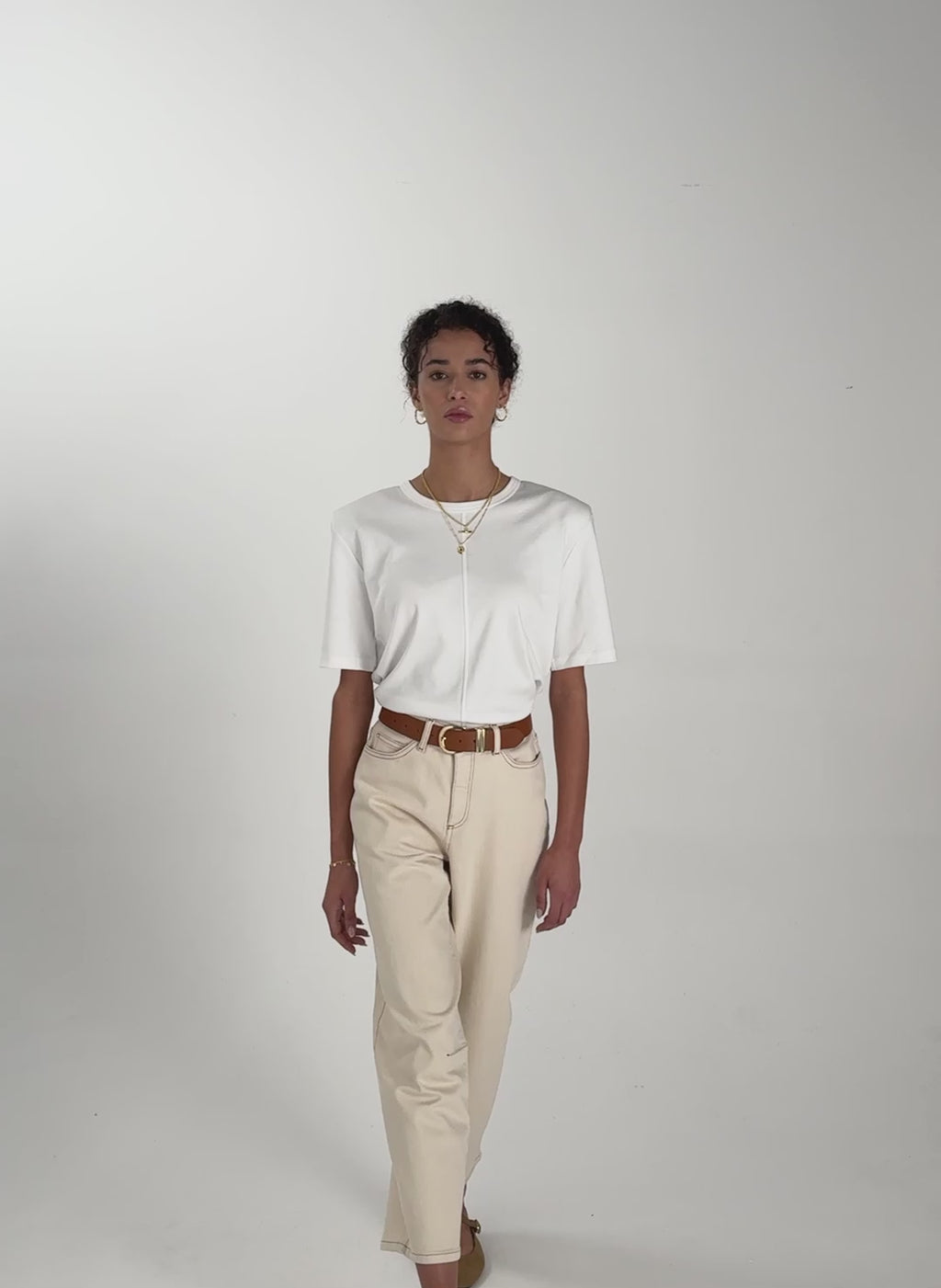 Adeline Organic Shoulder Pad Top